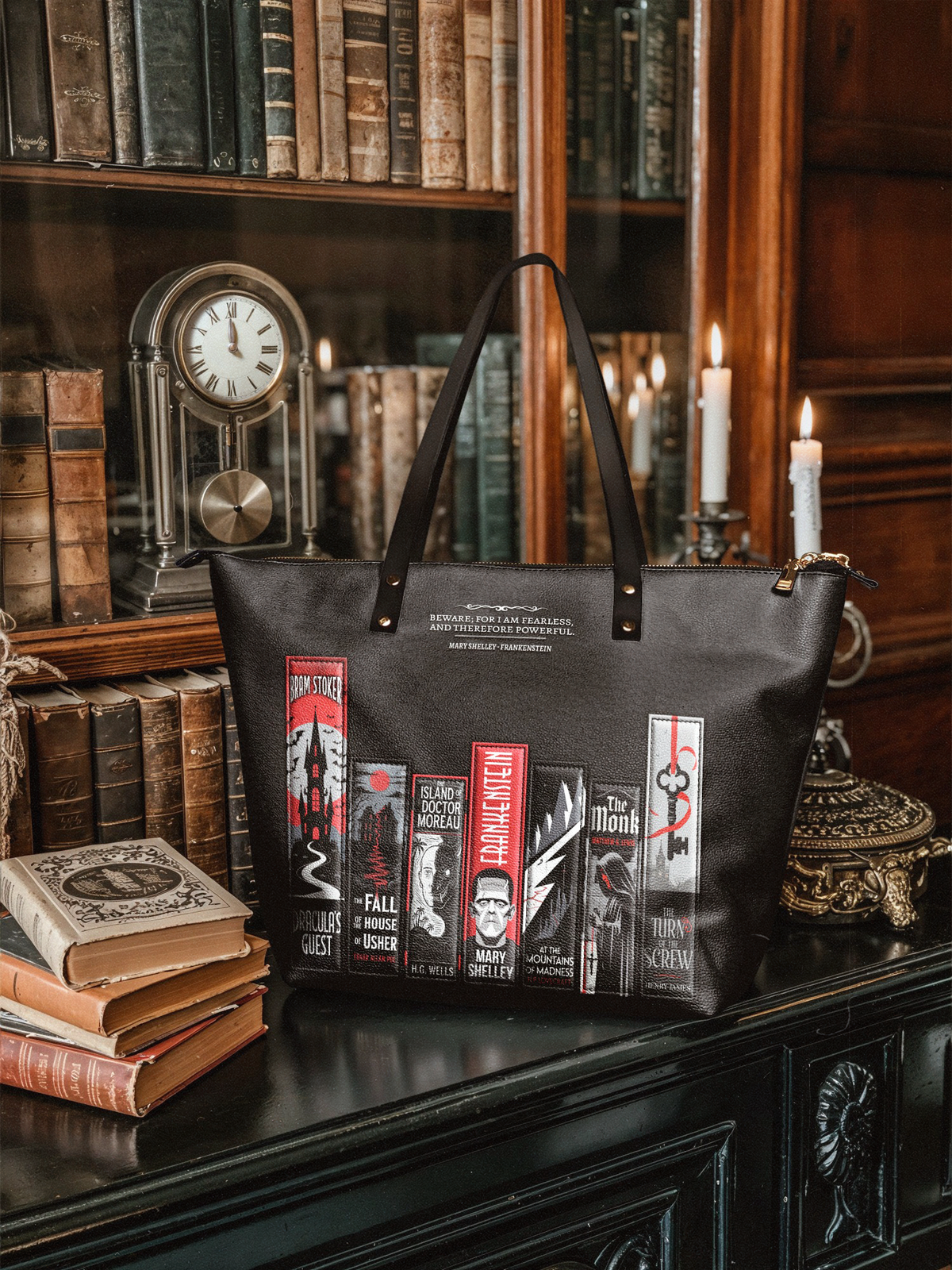 "The Fearless Collection" Leather Tote Bag