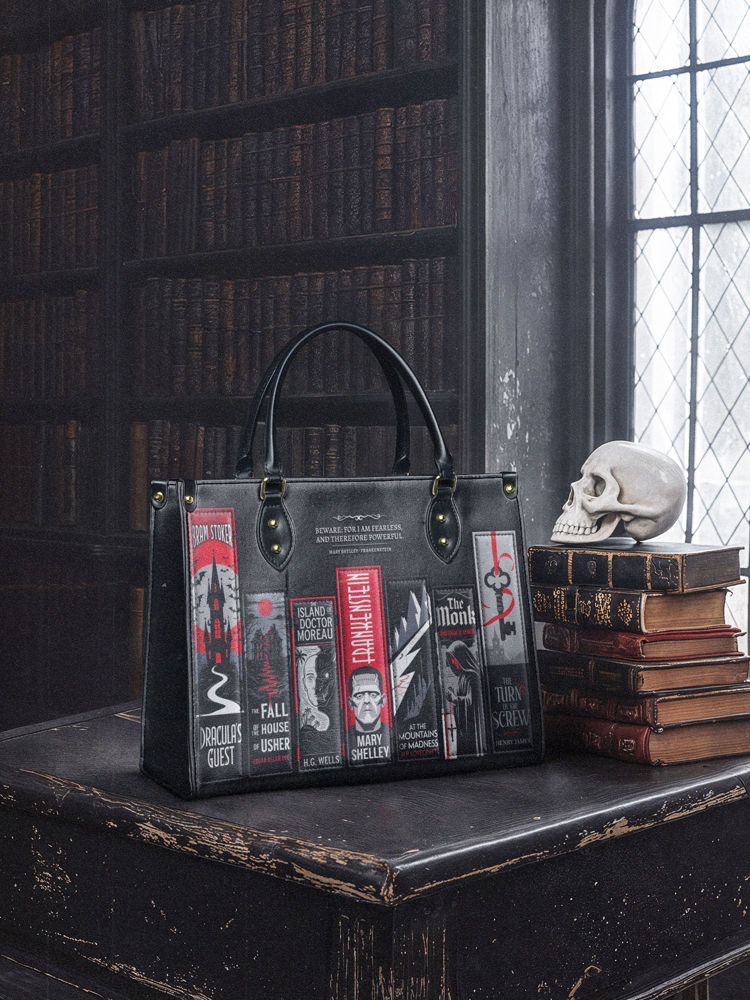 "The Fearless Collection" Leather Handbag