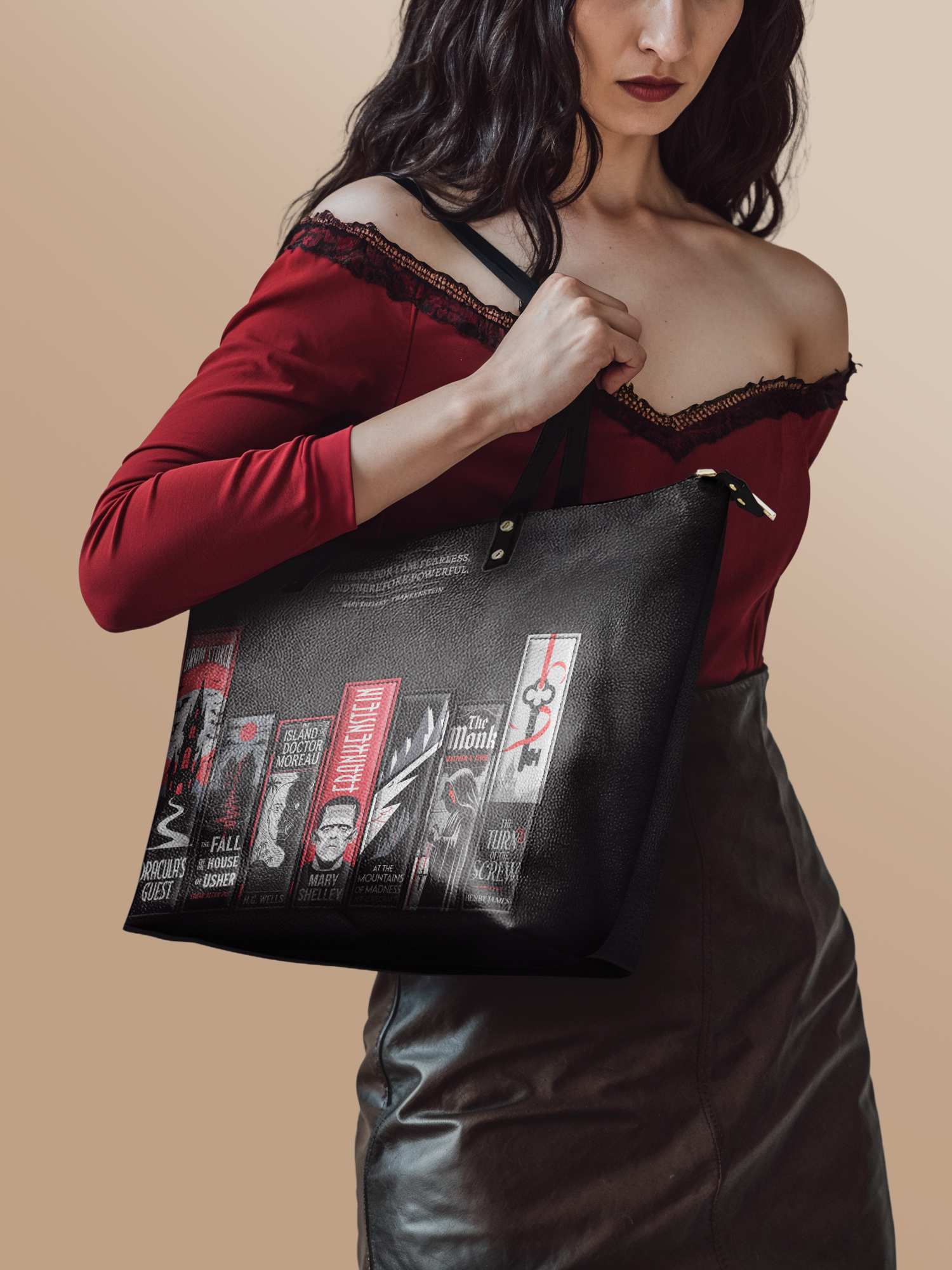 "The Fearless Collection" Leather Tote Bag