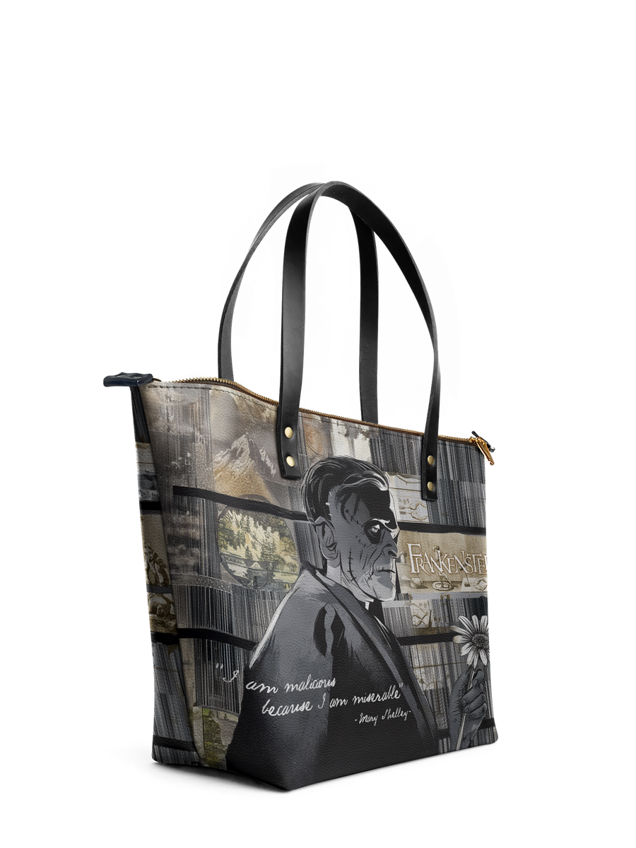 "Frankenstein" Ashes of Hope Leather Tote Bag