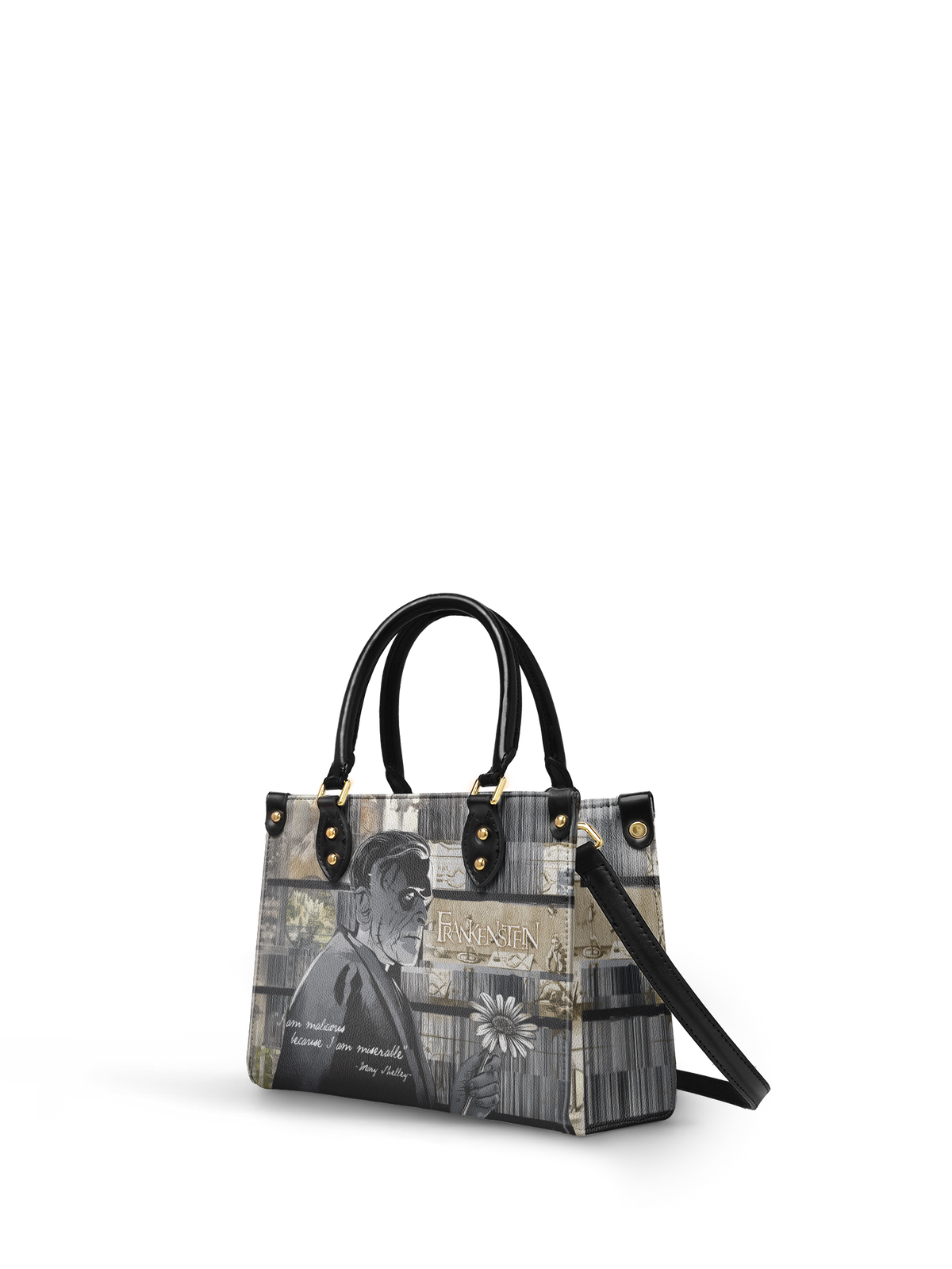 "Frankenstein" Ashes of Hope Small Leather Handbag