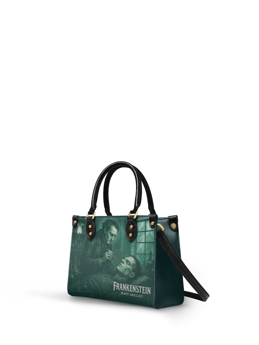 "Frankenstein" Mortuary Moss Small Leather Handbag