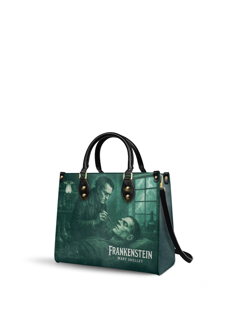 "Frankenstein" Mortuary Moss Leather Handbag
