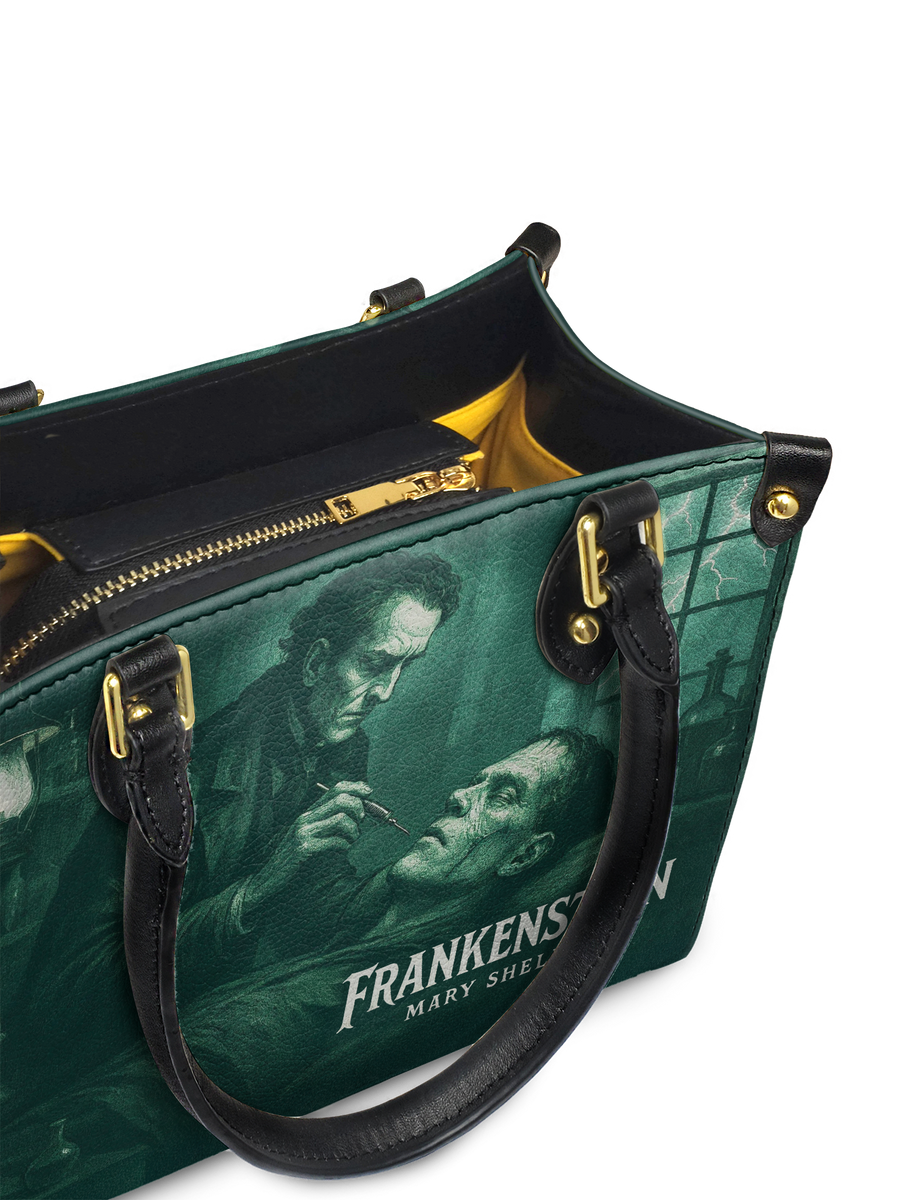 "Frankenstein" Mortuary Moss Small Leather Handbag