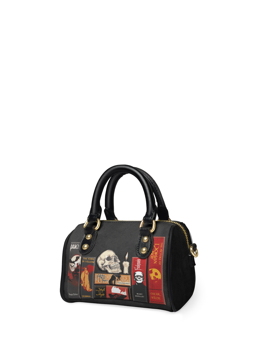 "The Codex of Gothic Tales" Deadlight Black Mini Satchel