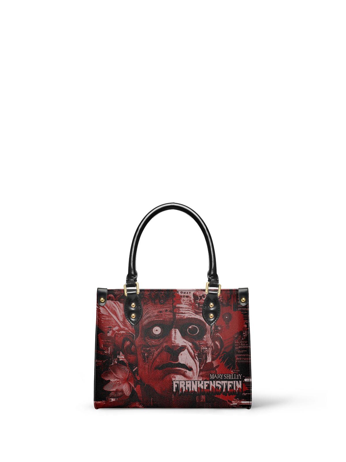 "Frankenstein" Heart Surge Small Leather Handbag