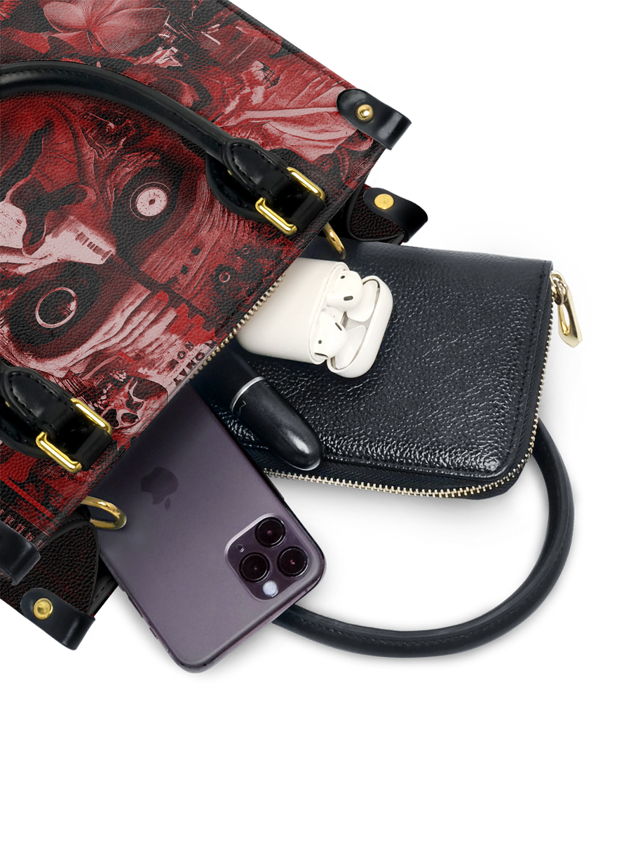 "Frankenstein" Heart Surge Small Leather Handbag