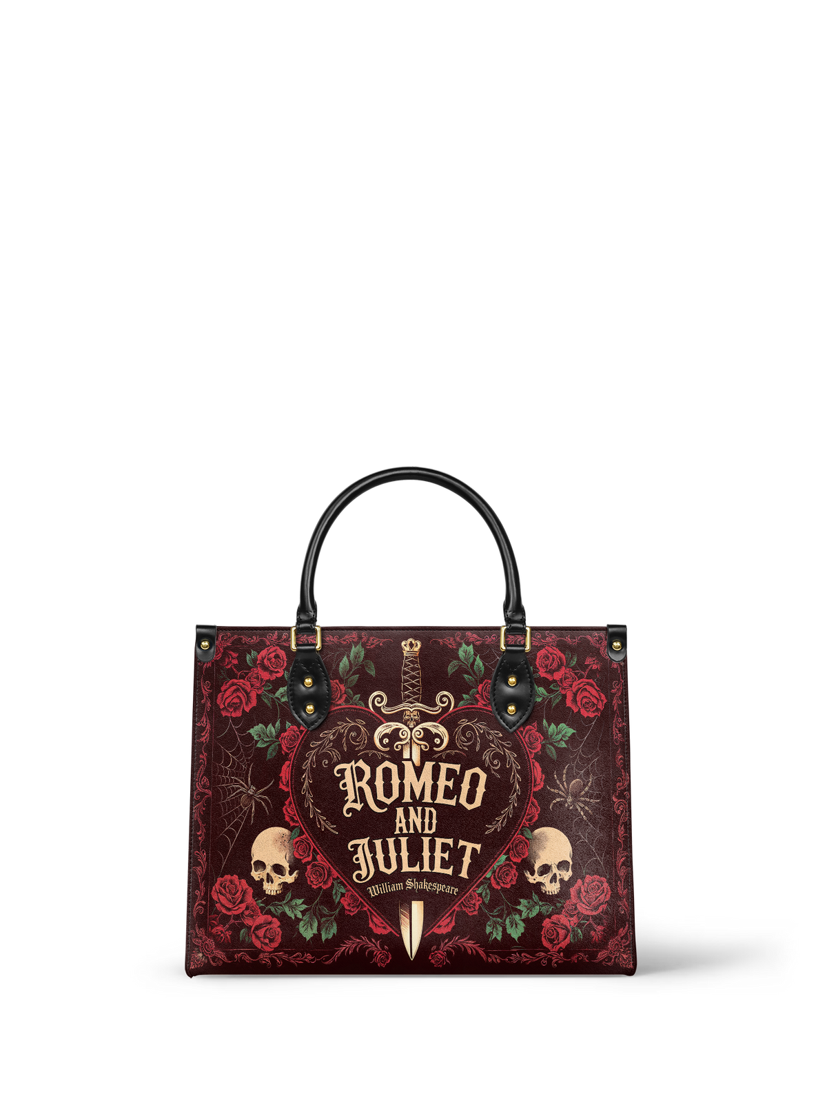 "Romeo And Juliet" Poison Rose Leather Handbag