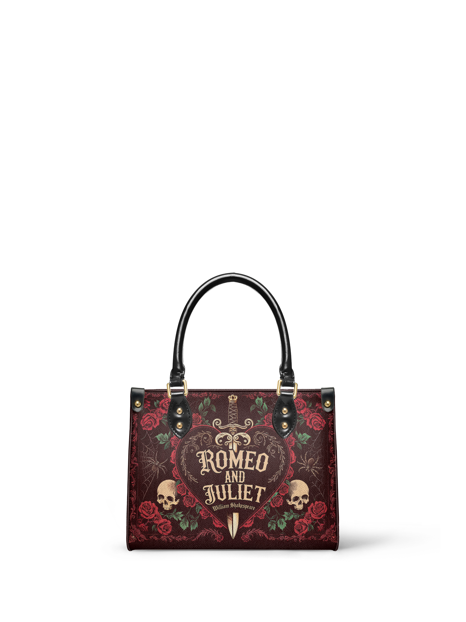 "Romeo And Juliet" Poison Rose Small Leather Handbag