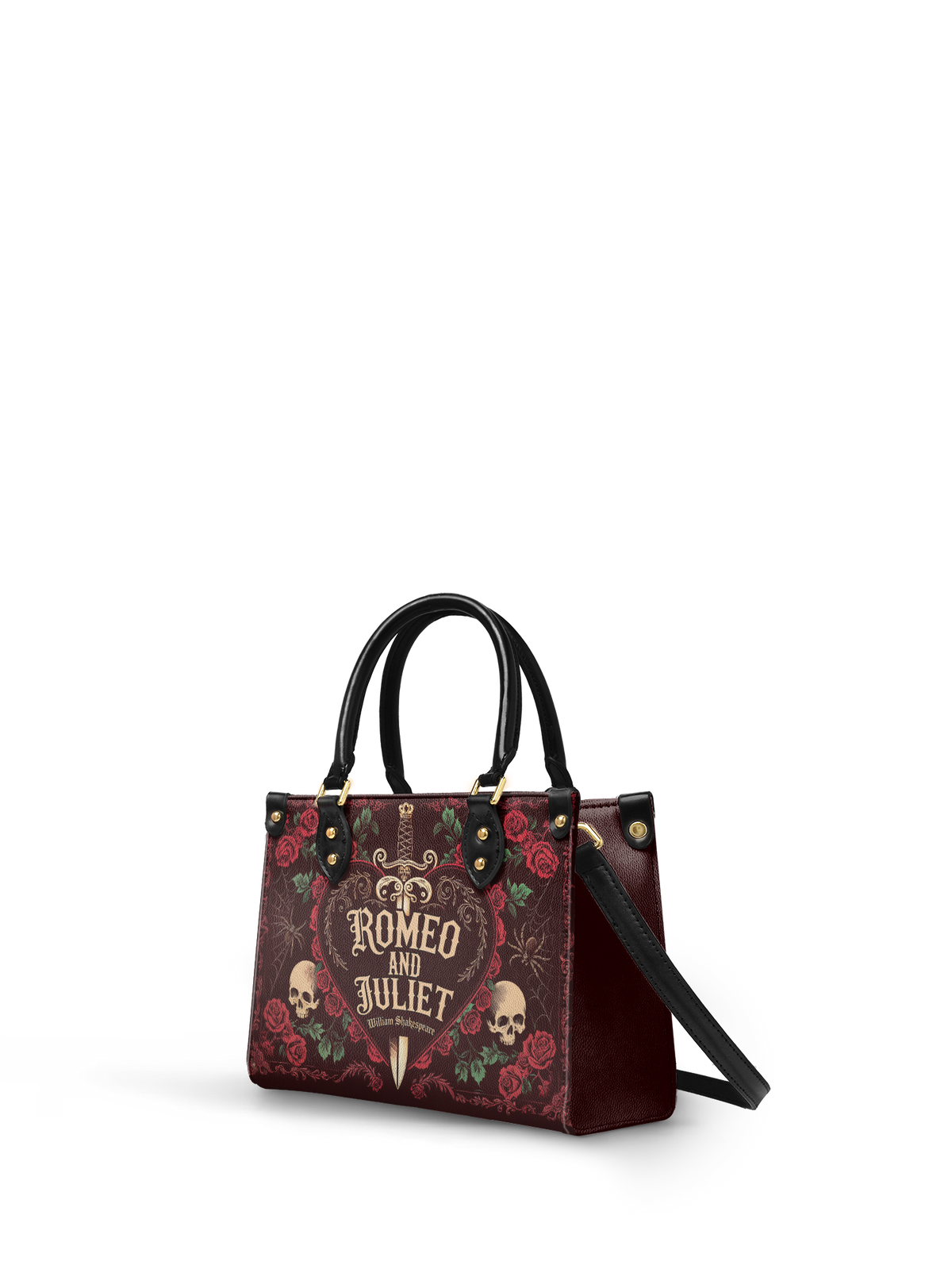 "Romeo And Juliet" Poison Rose Small Leather Handbag