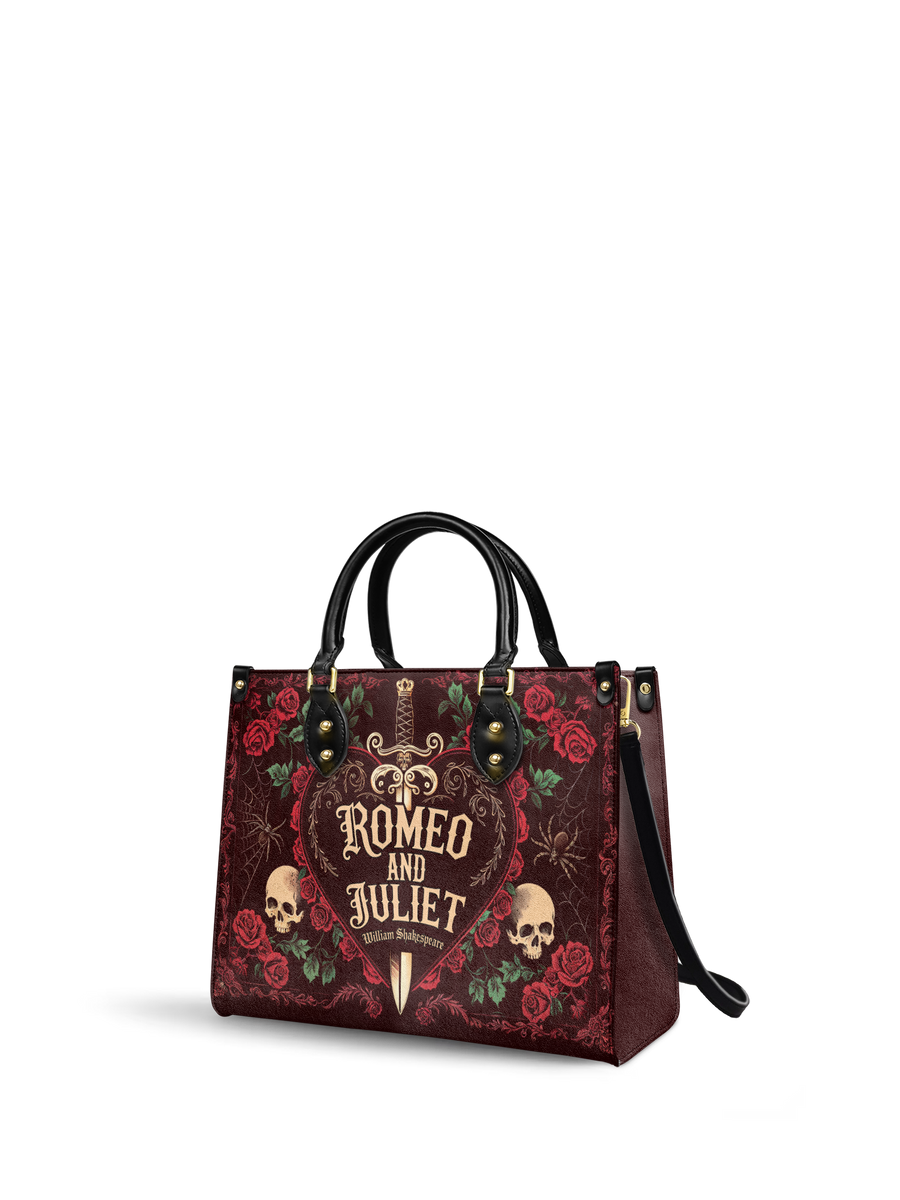 "Romeo And Juliet" Poison Rose Leather Handbag