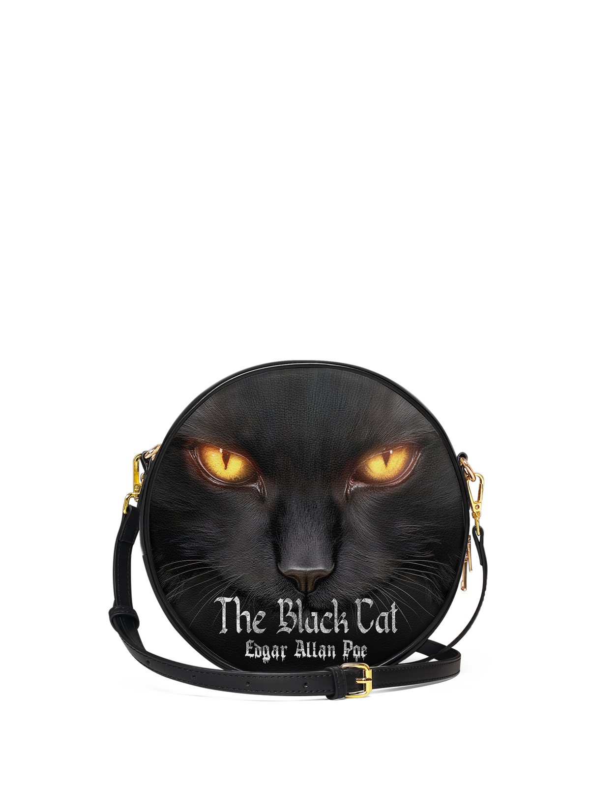 "The Black Cat" Circle Crossbody Bag