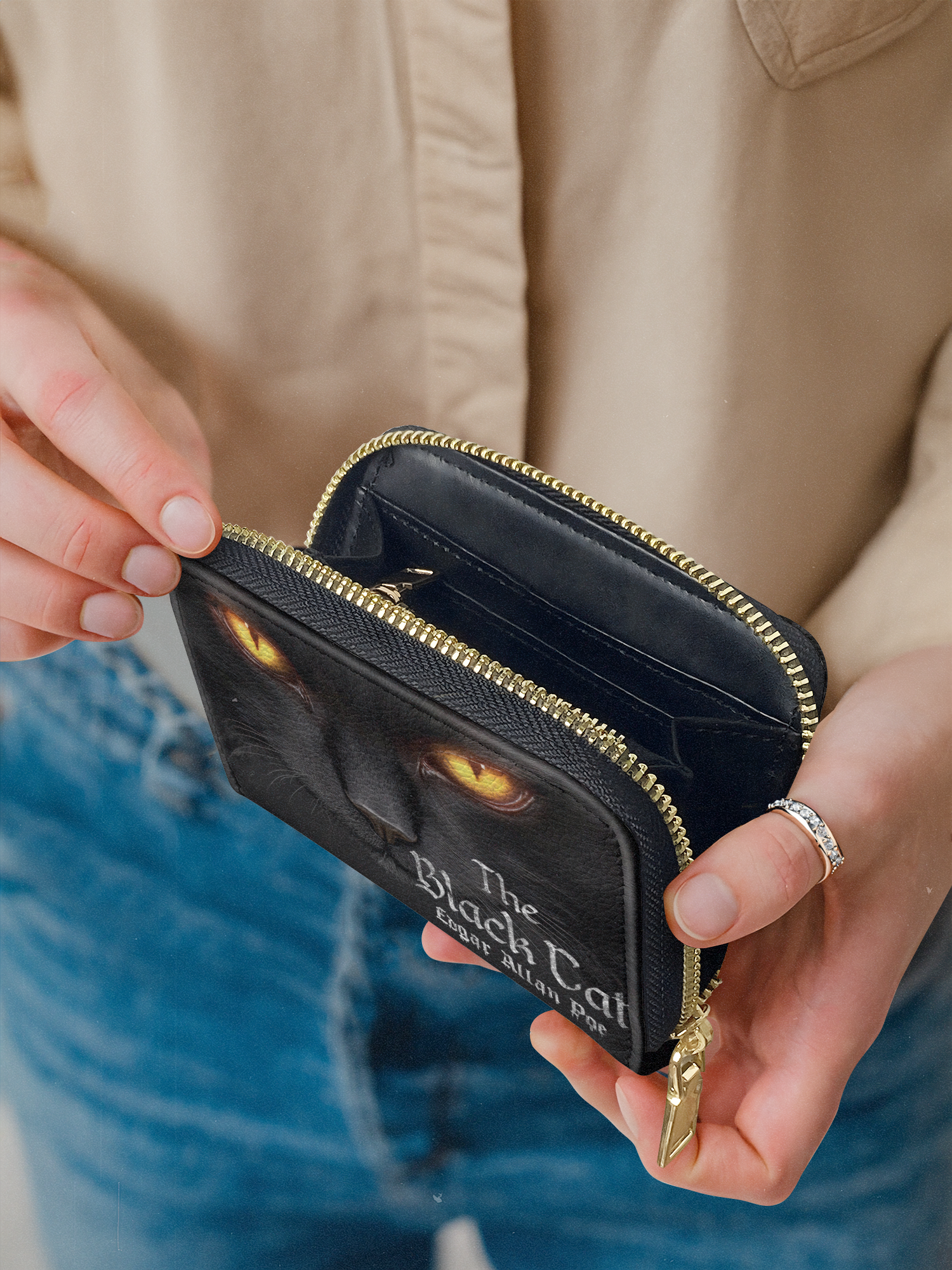"The Black Cat" Mini Wallet