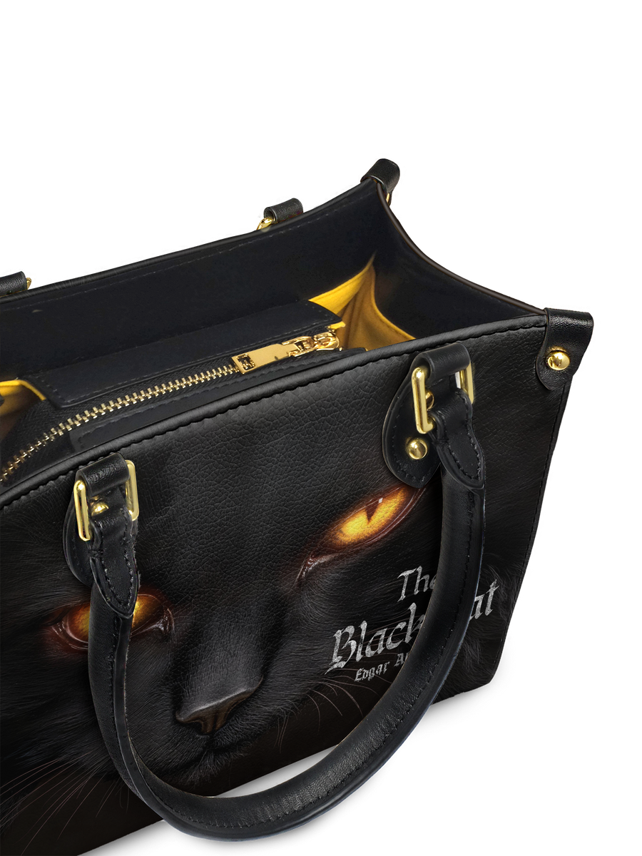 "The Black Cat" Small Leather Handbag