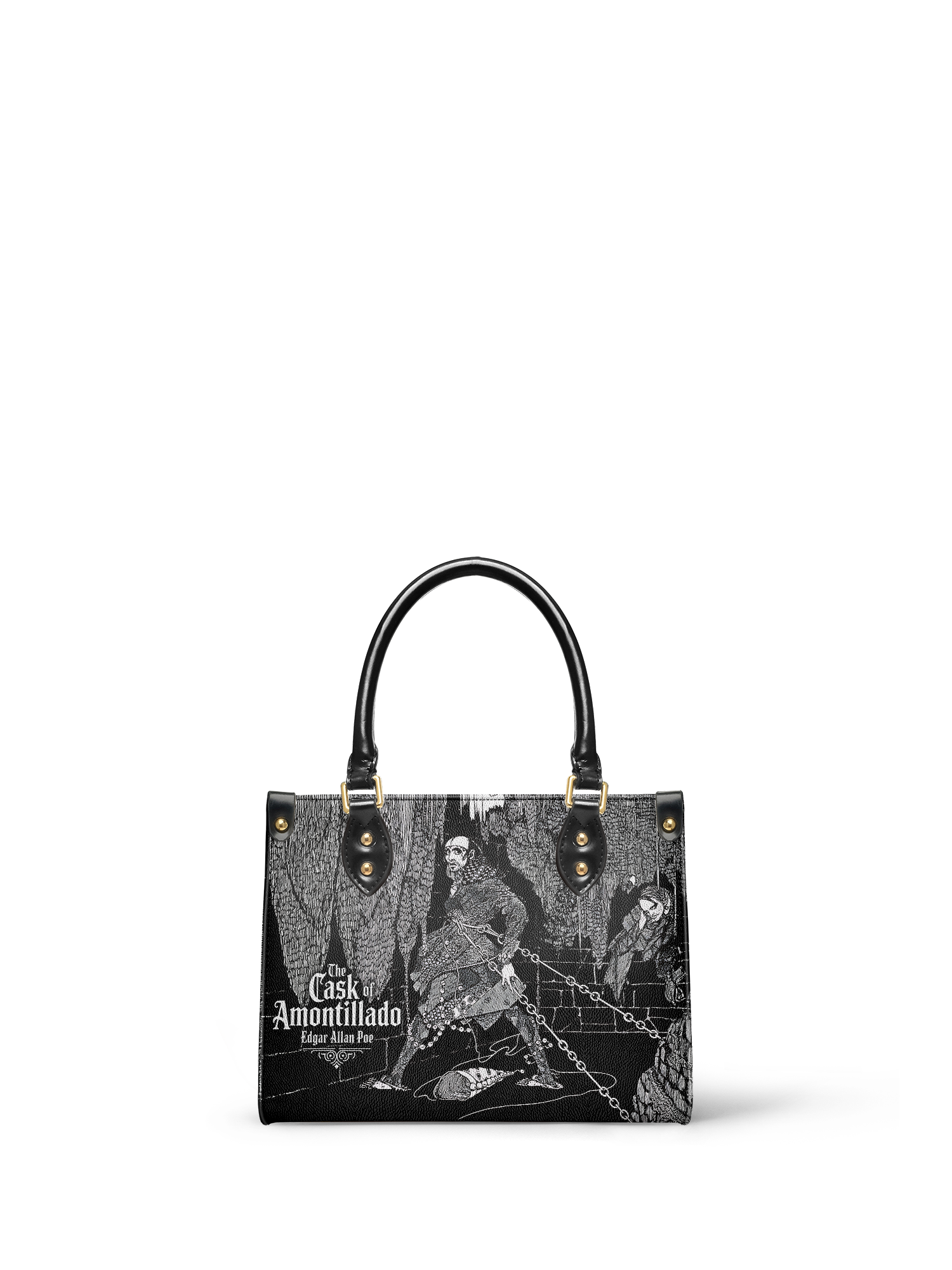 "The Cask Of Amontillado" Small Leather Handbag