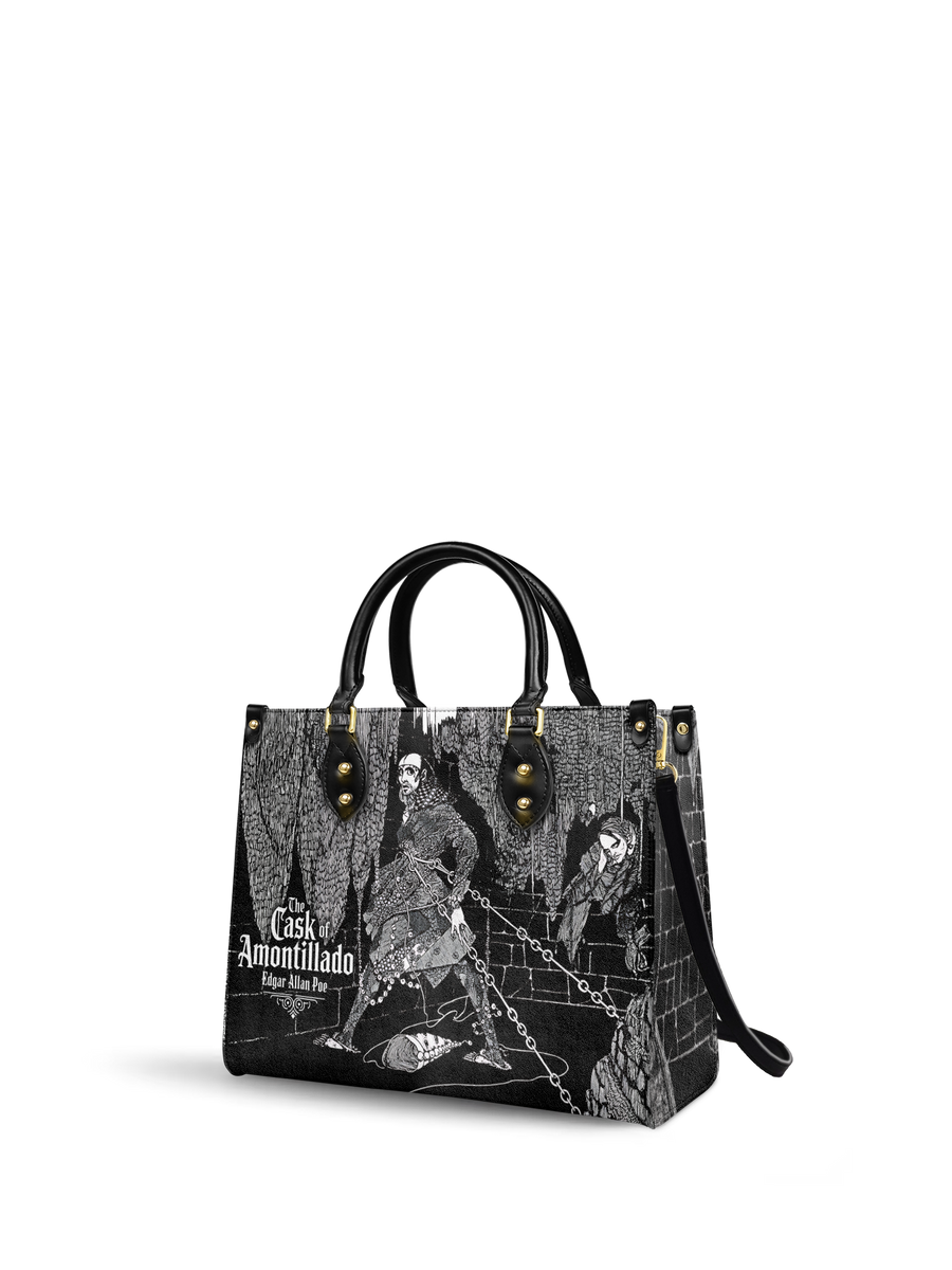 "The Cask Of Amontillado" Leather Handbag