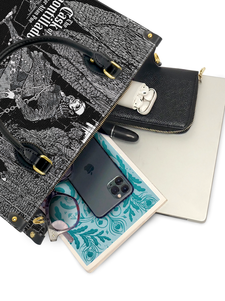 "The Cask Of Amontillado" Leather Handbag