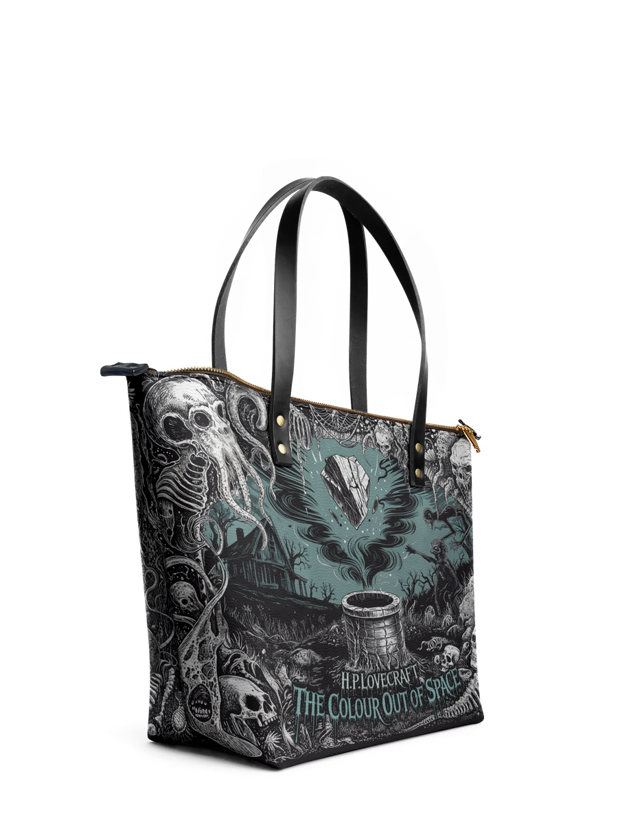 "The Colour Out Of Space" Leather Tote Bag