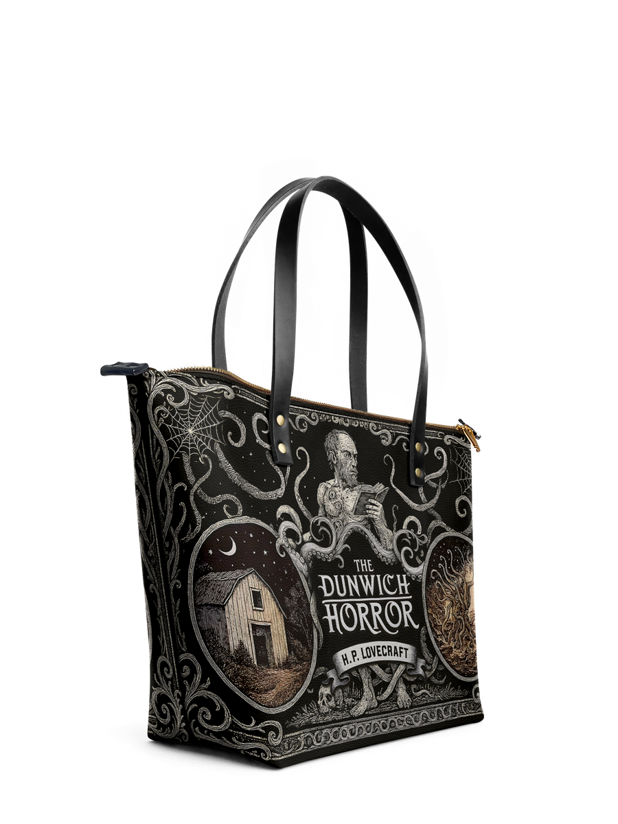 "The Dunwich Horror" Leather Tote Bag