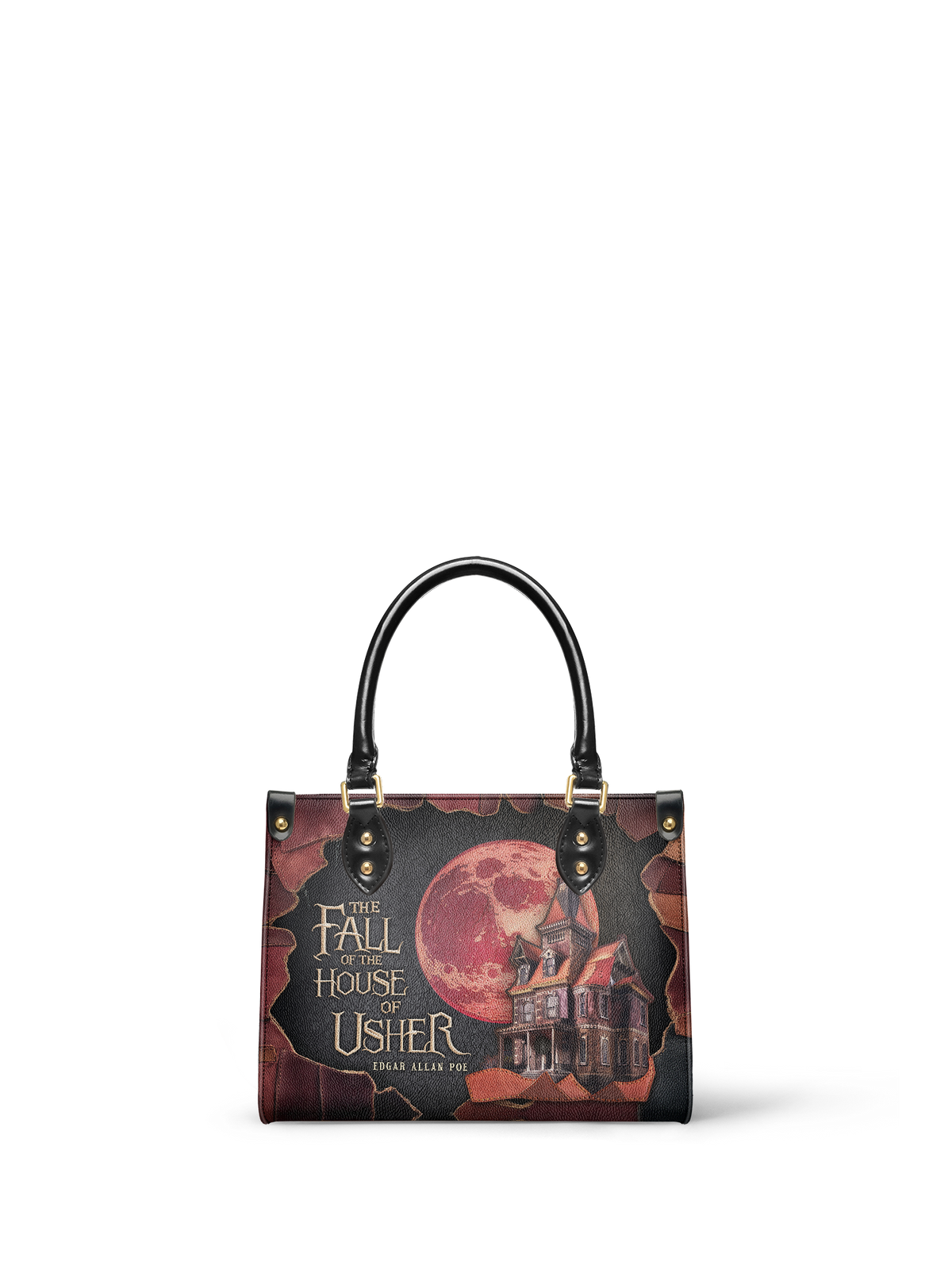 "The Fall Of The House Of Usher" Small Leather Handbag