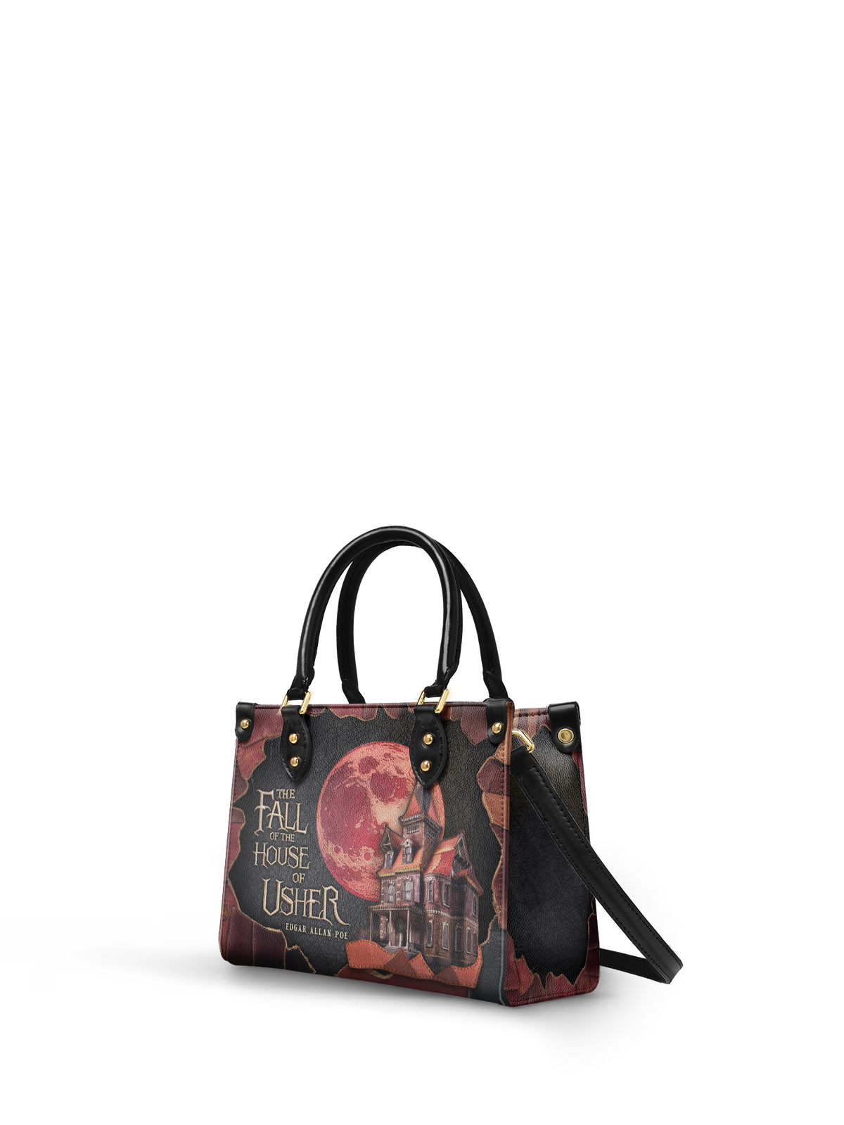 "The Fall Of The House Of Usher" Small Leather Handbag