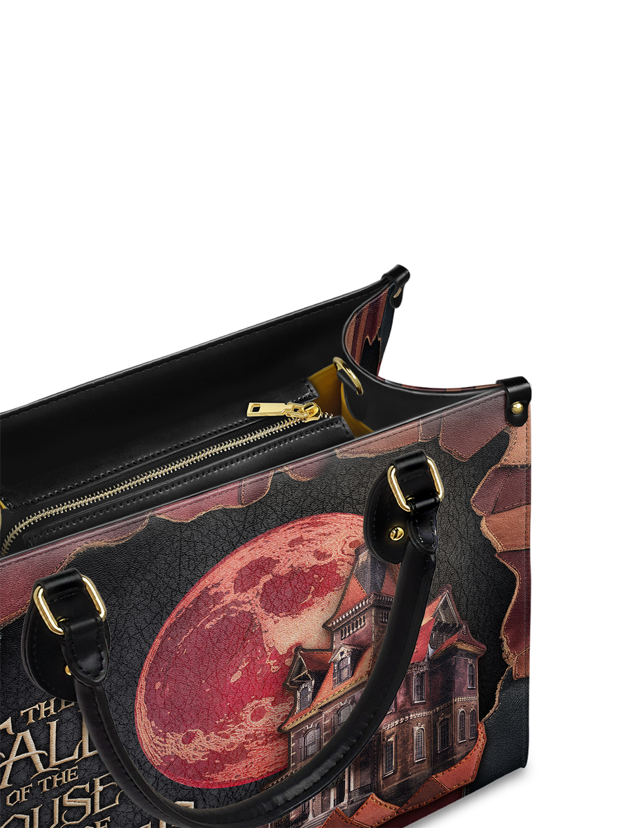 "The Fall Of The House Of Usher" Leather Handbag