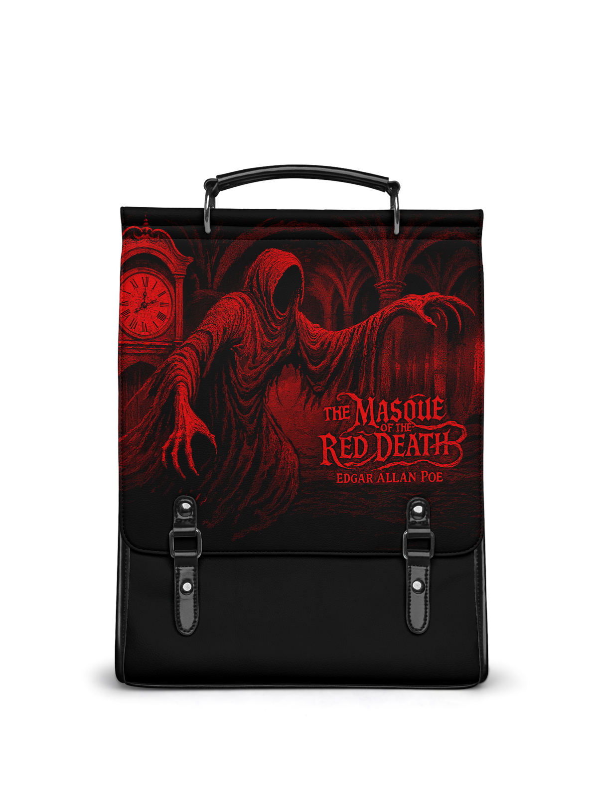 "The Masque Of The Red Death" Leather Backpack