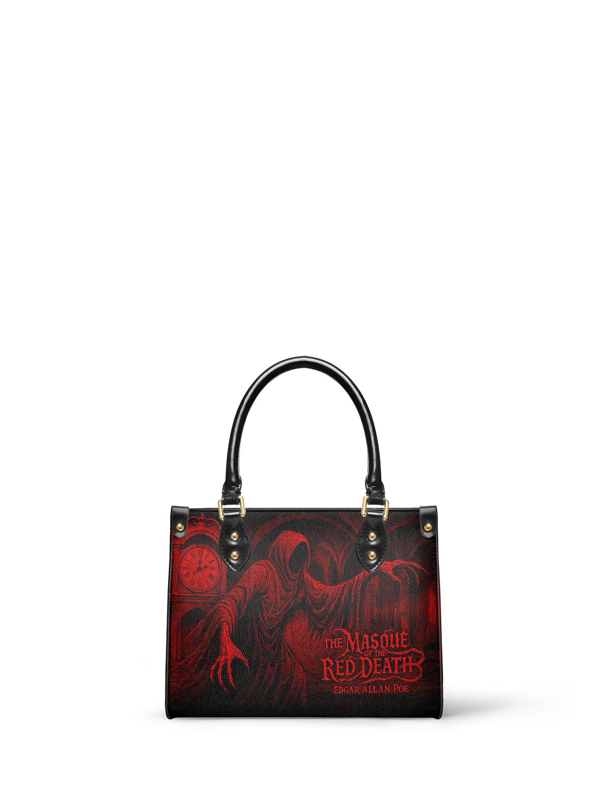 "The Masque Of The Red Death" Small Leather Handbag