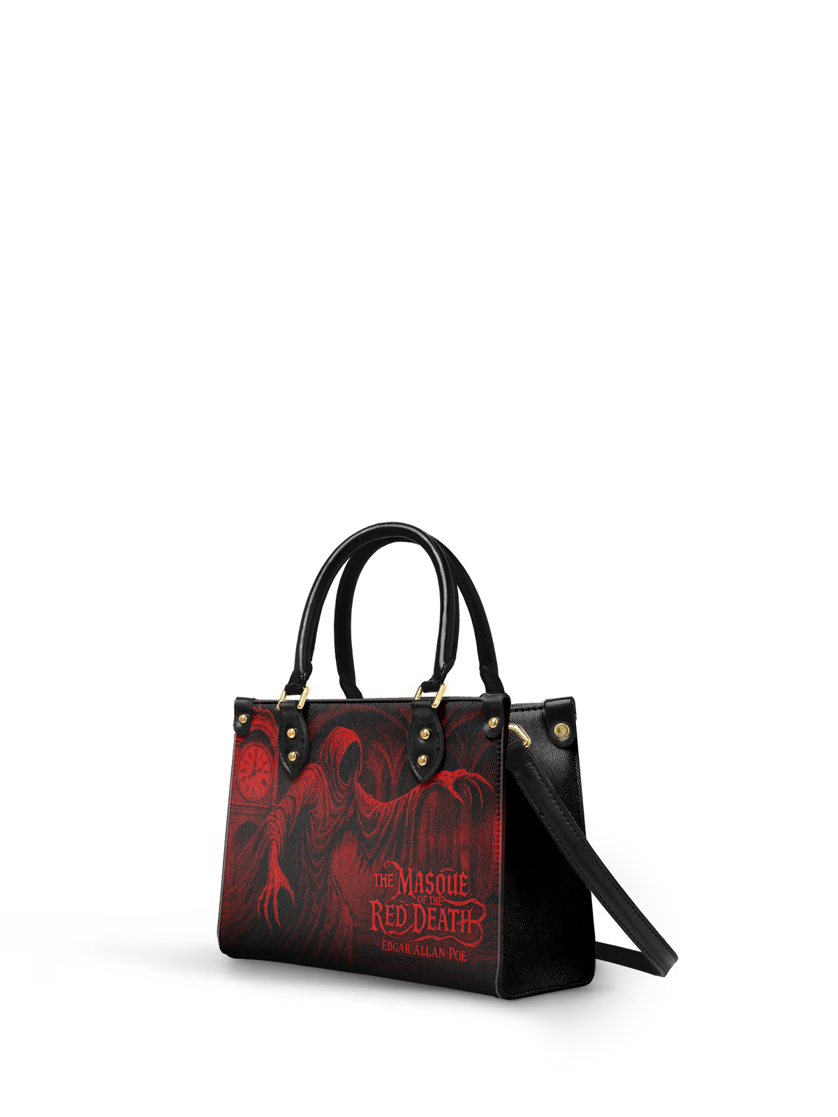 "The Masque Of The Red Death" Small Leather Handbag