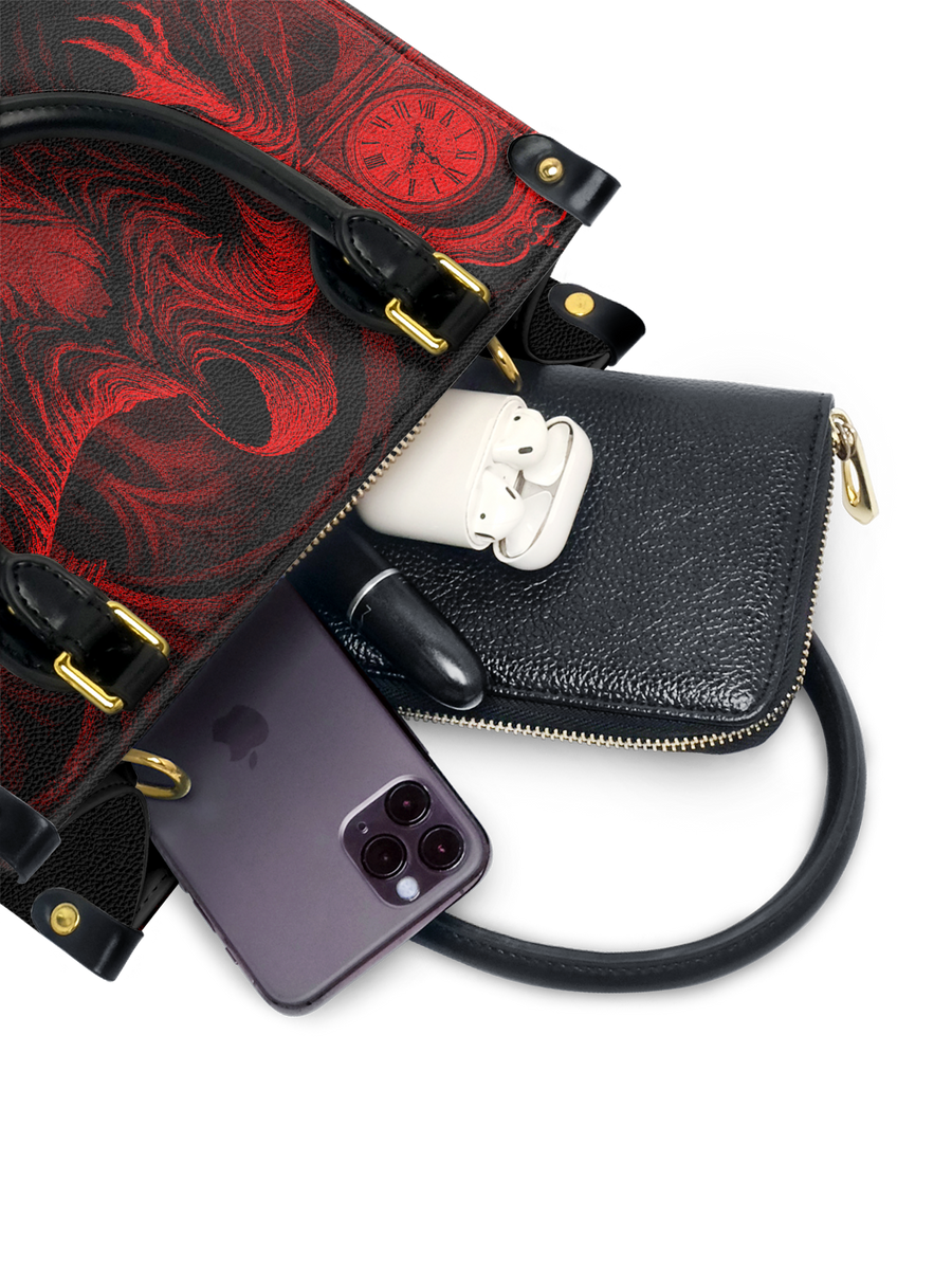 "The Masque Of The Red Death" Small Leather Handbag