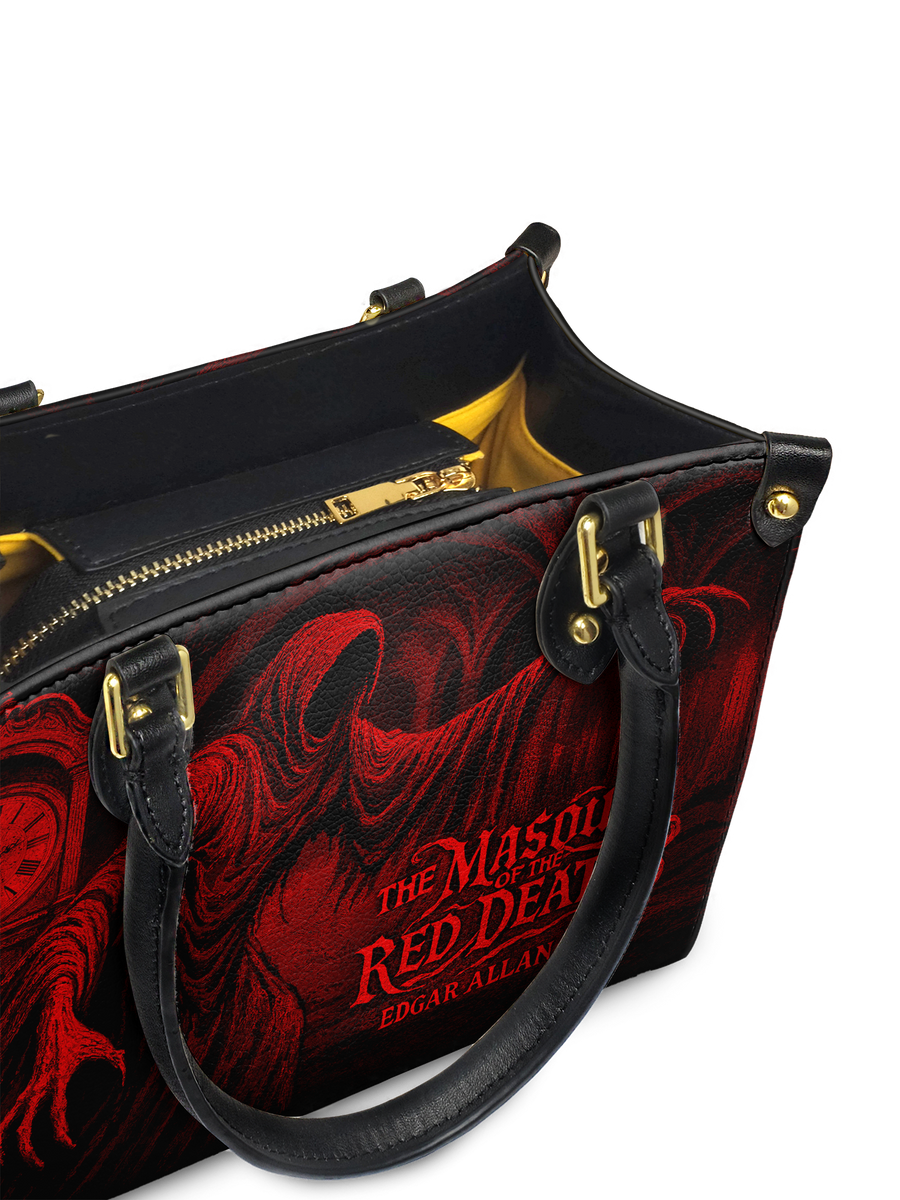 "The Masque Of The Red Death" Small Leather Handbag
