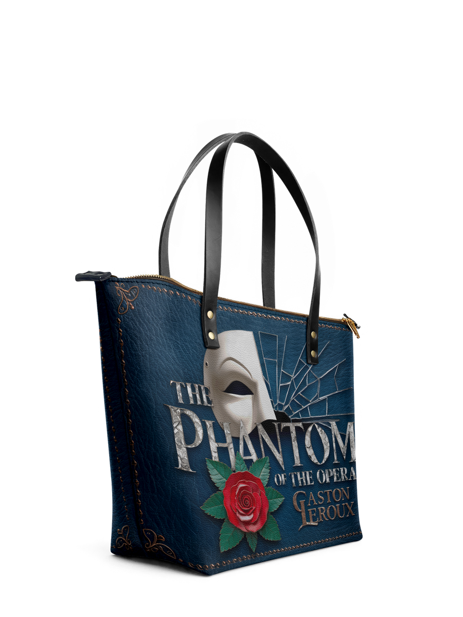"The Phantom Of The Opera" Leather Tote Bag