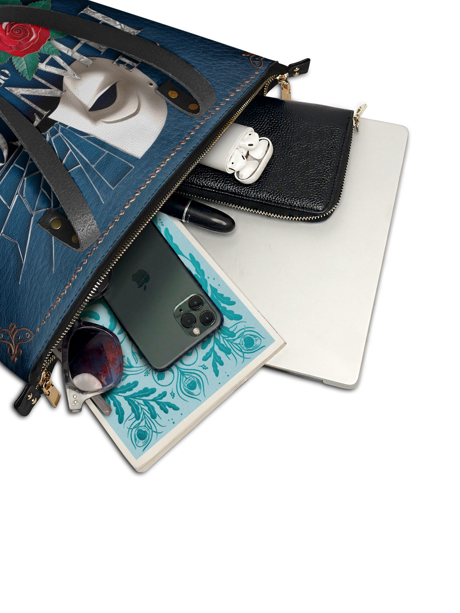 "The Phantom Of The Opera" Leather Tote Bag