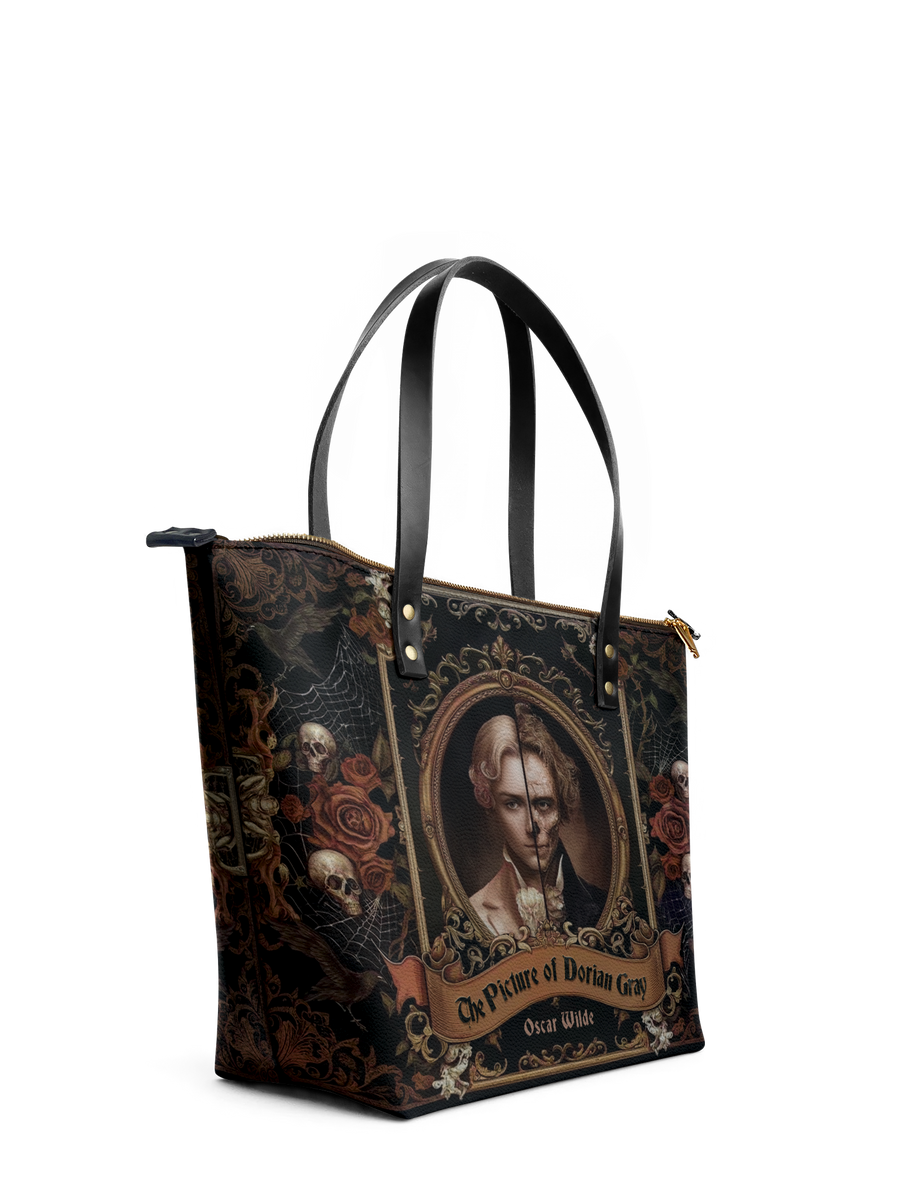 "The Picture Of Dorian Gray" Leather Tote Bag