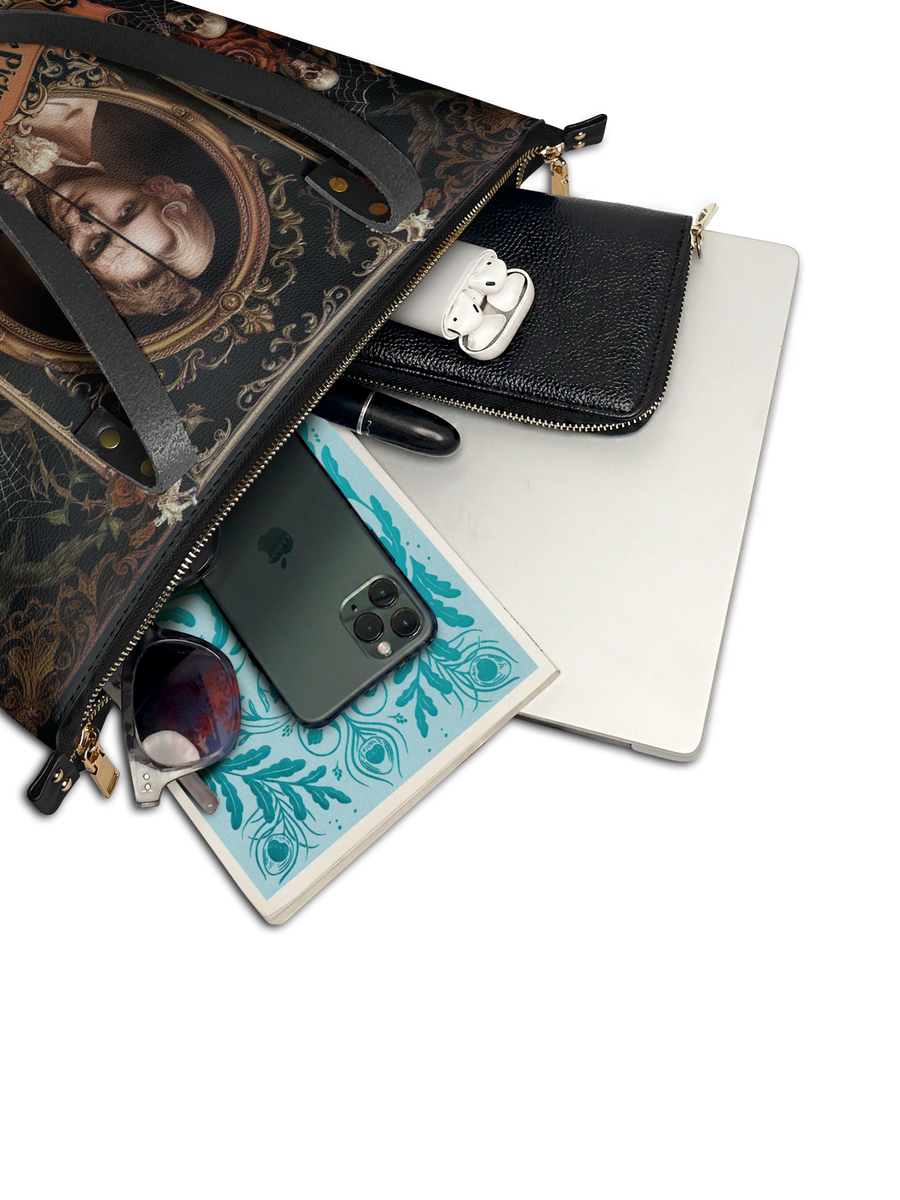 "The Picture Of Dorian Gray" Leather Tote Bag