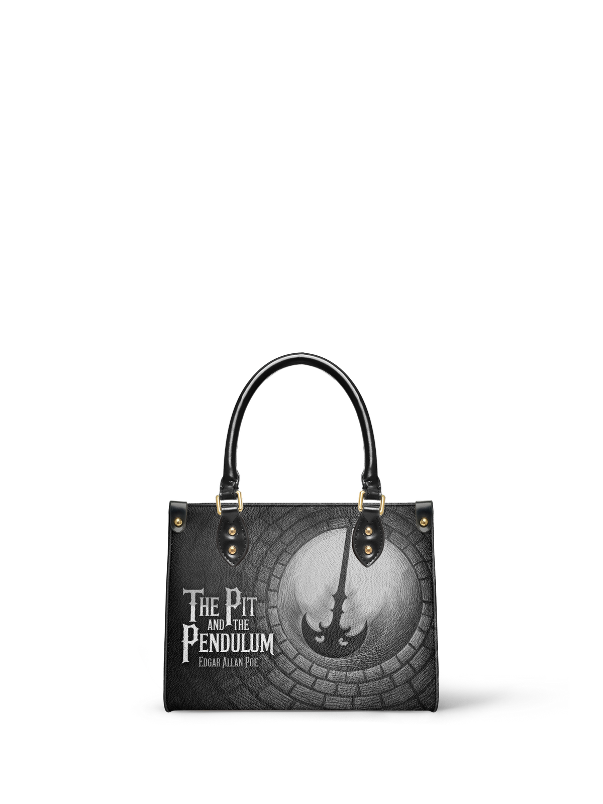 "The Pit And The Pendulum" Small Leather Handbag