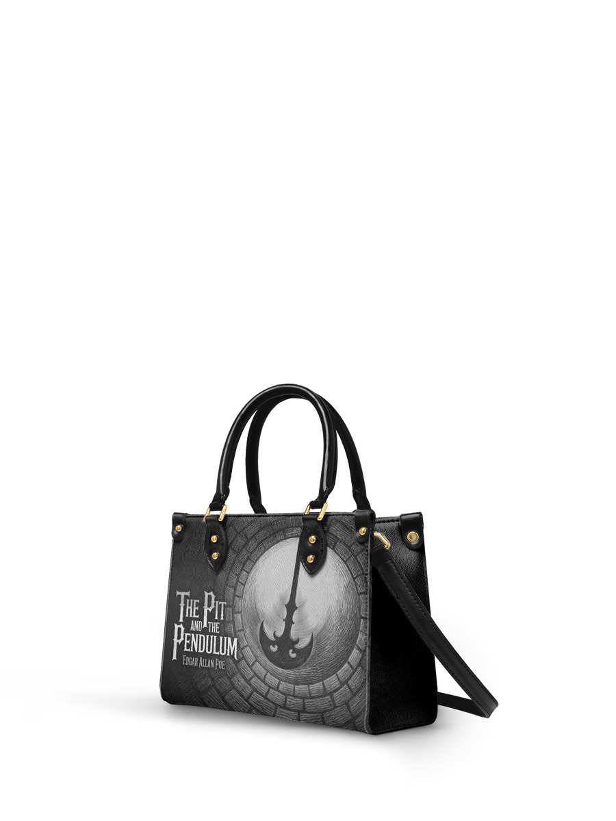 "The Pit And The Pendulum" Small Leather Handbag
