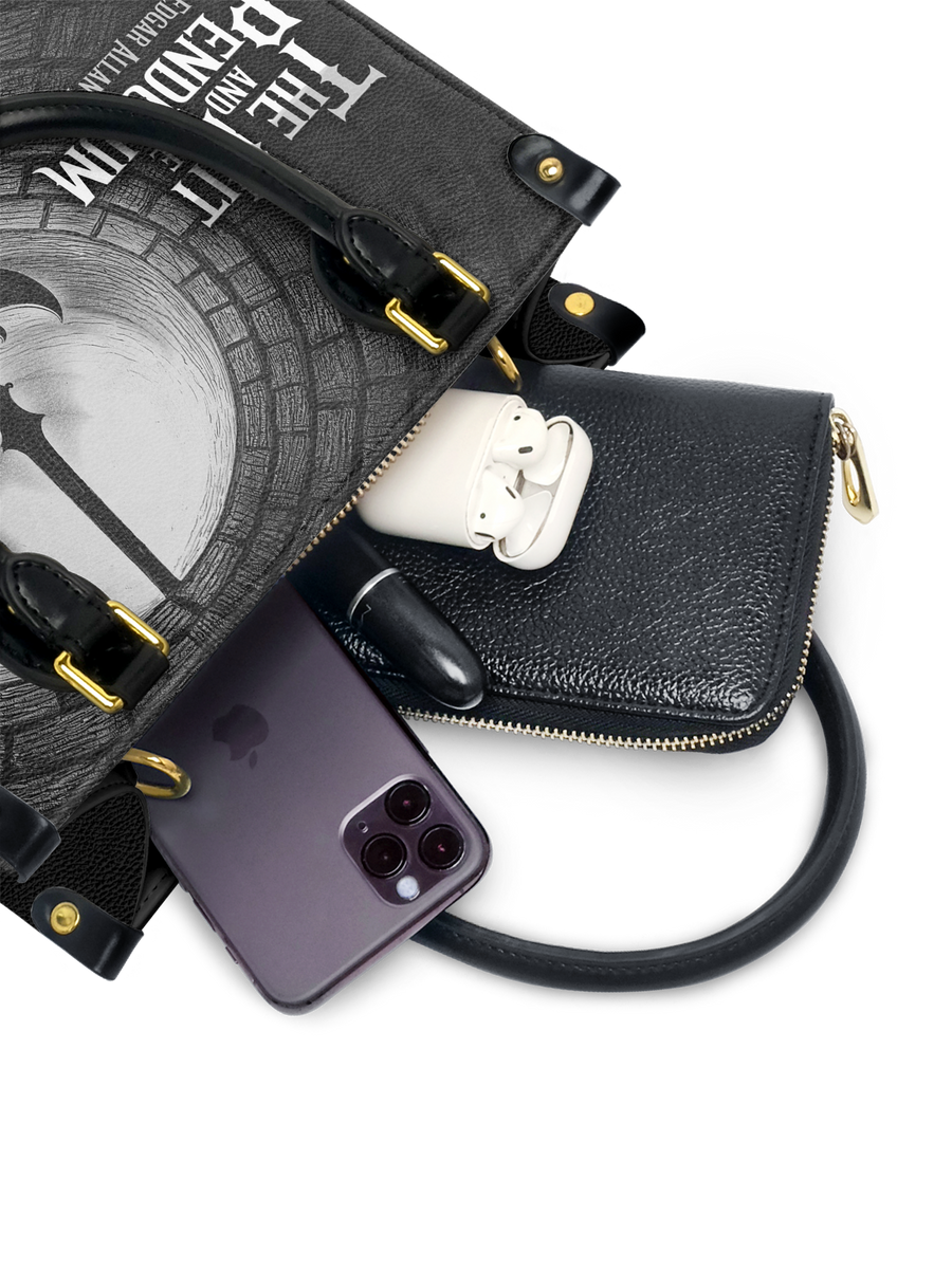 "The Pit And The Pendulum" Small Leather Handbag