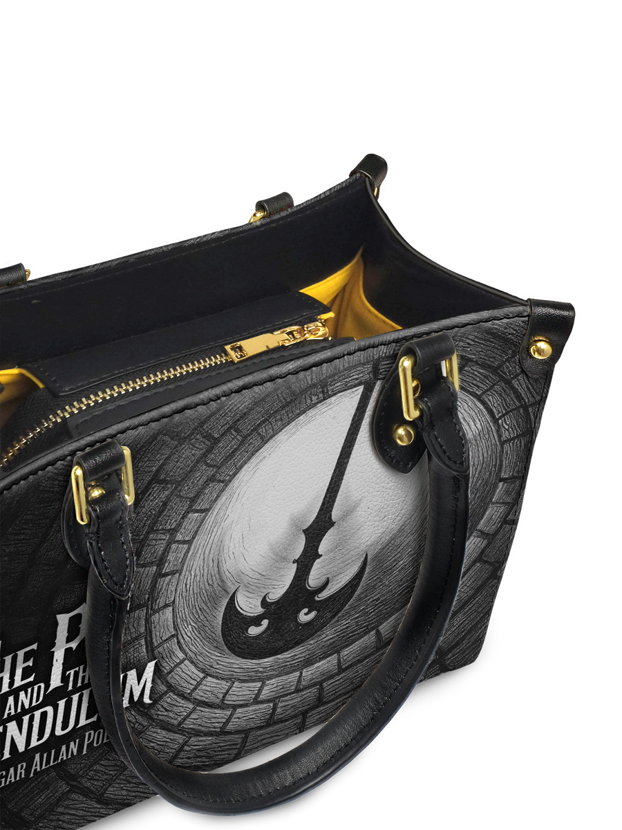 "The Pit And The Pendulum" Small Leather Handbag