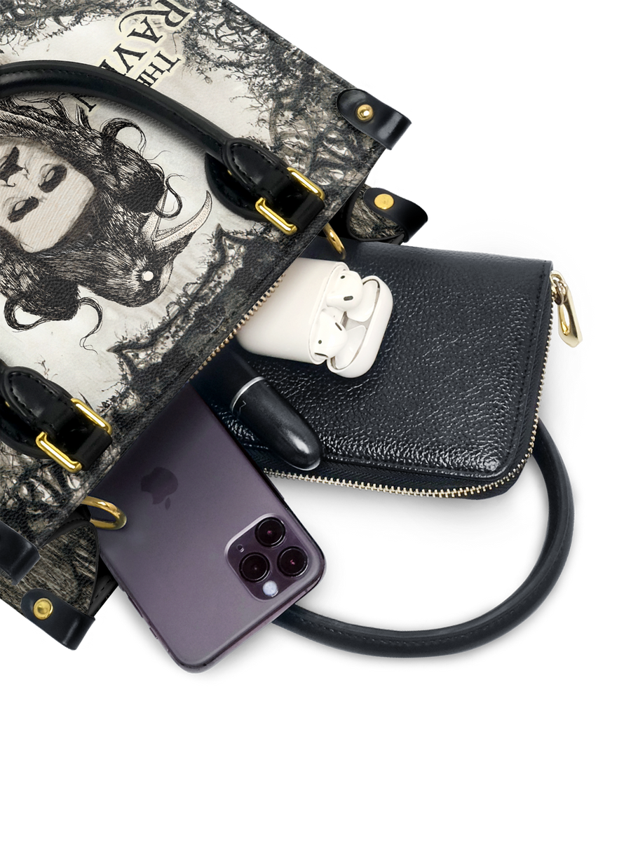 "The Raven" Small Leather Handbag