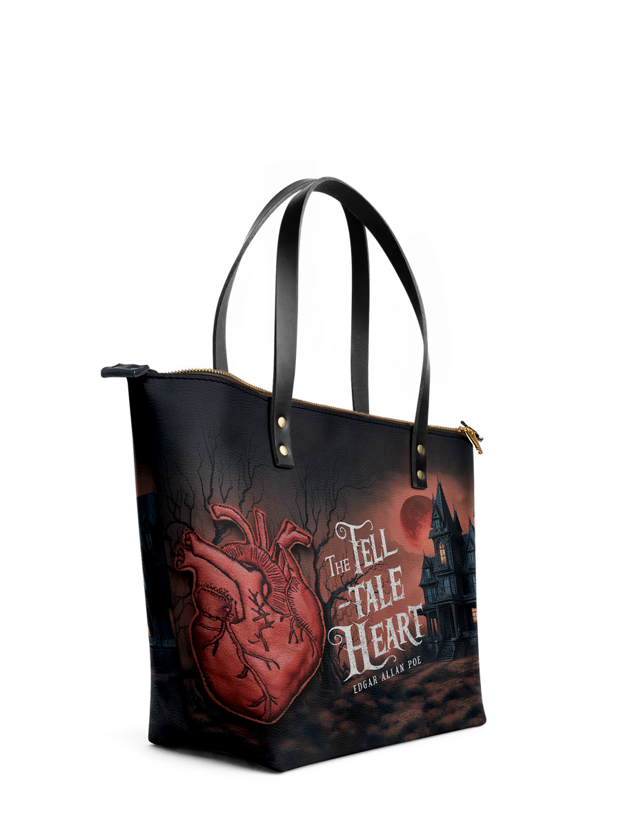 "The Tell-Tale Heart" Leather Tote Bag