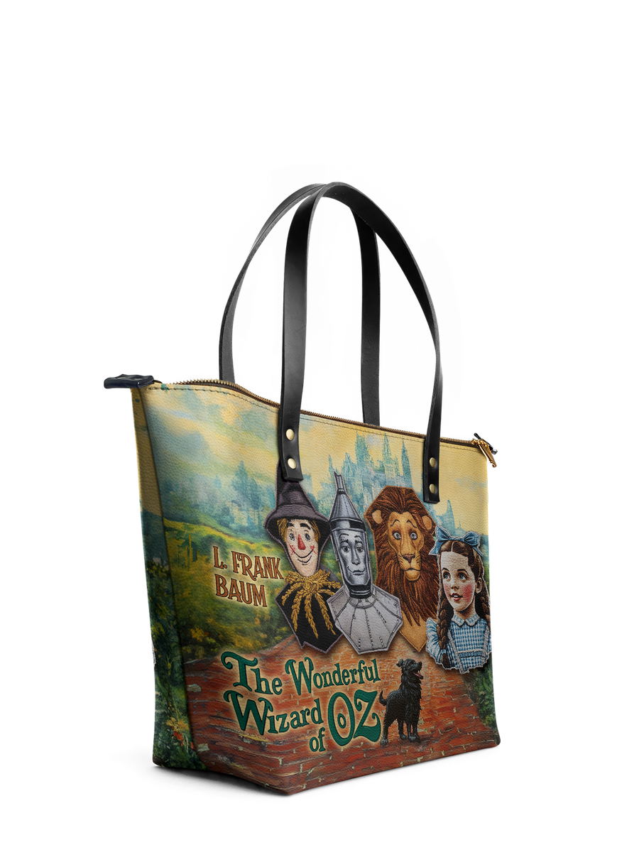 "Emerald City Dream" Leather Tote Bag