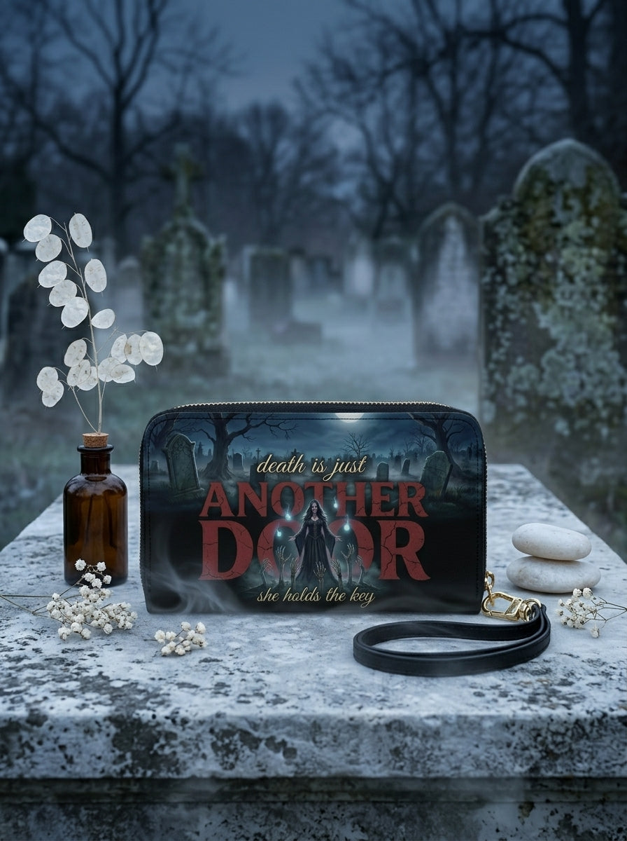 "Death Is Just Another Door" Necromancer Long Wallet