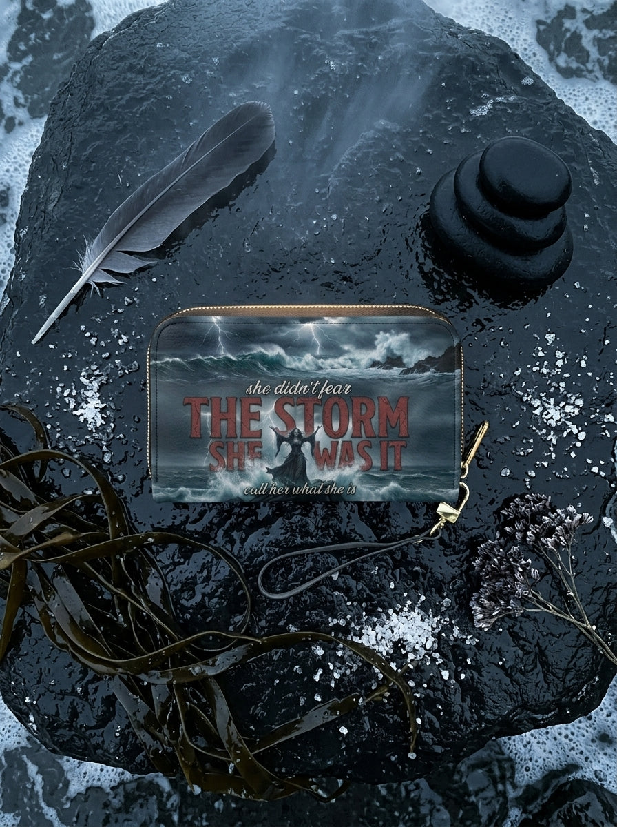 "She Was The Storm" Tempest Long Wallet