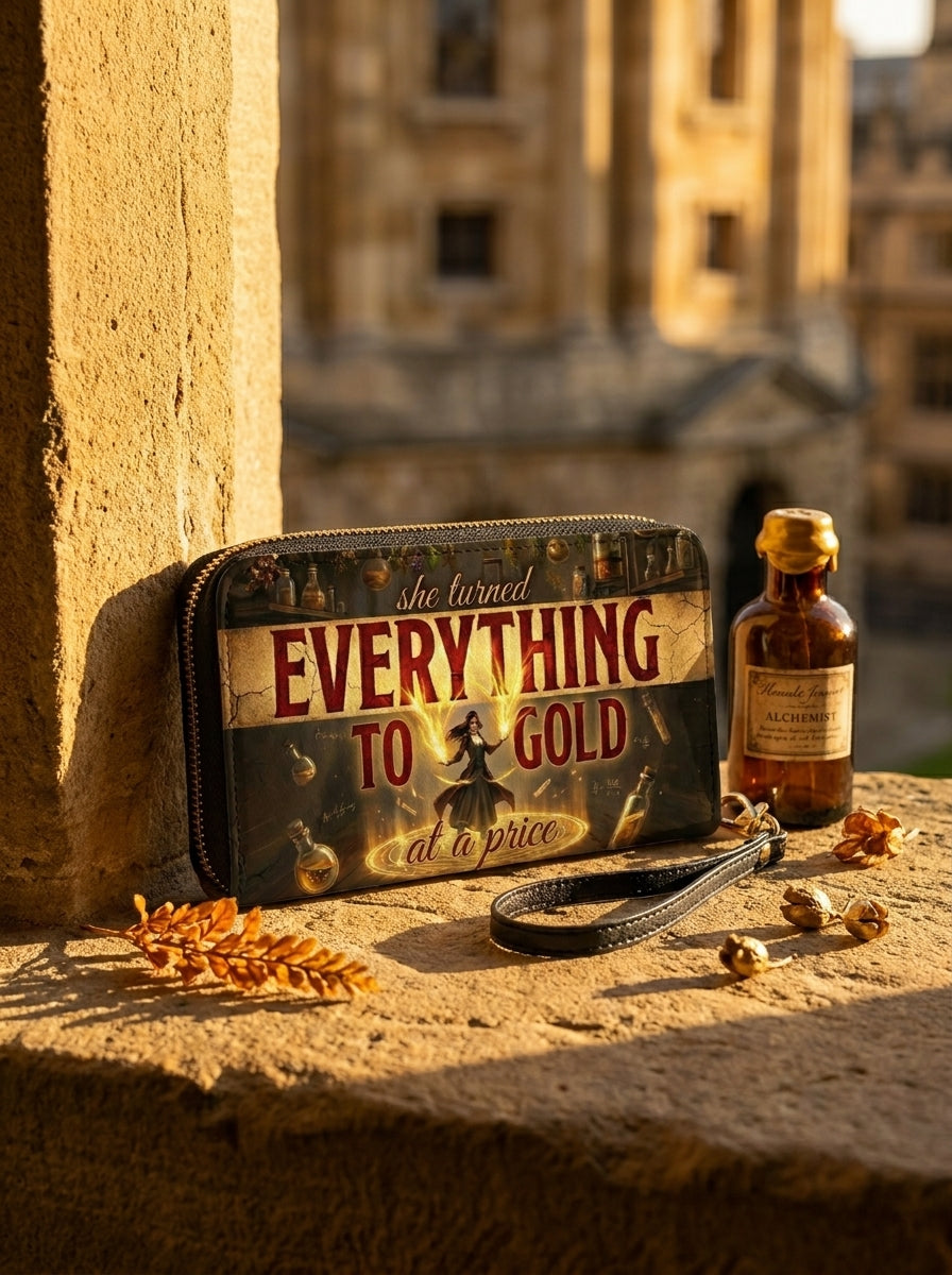 "Everything To Gold (At a Price)" Alchemist Long Wallet