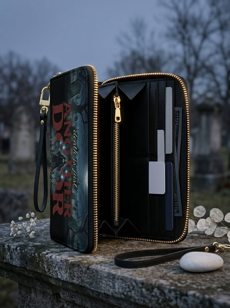 "Death Is Just Another Door" Necromancer Long Wallet