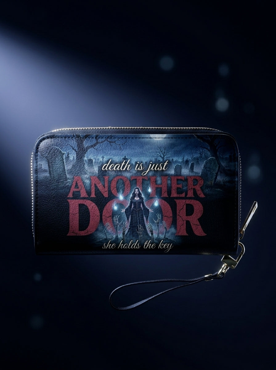 "Death Is Just Another Door" Necromancer Long Wallet