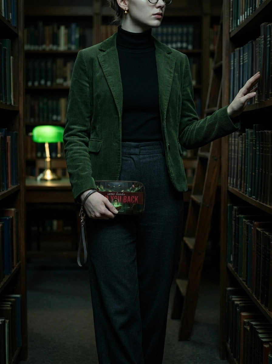 "Some Books Read You Back" Forbidden Library Long Wallet