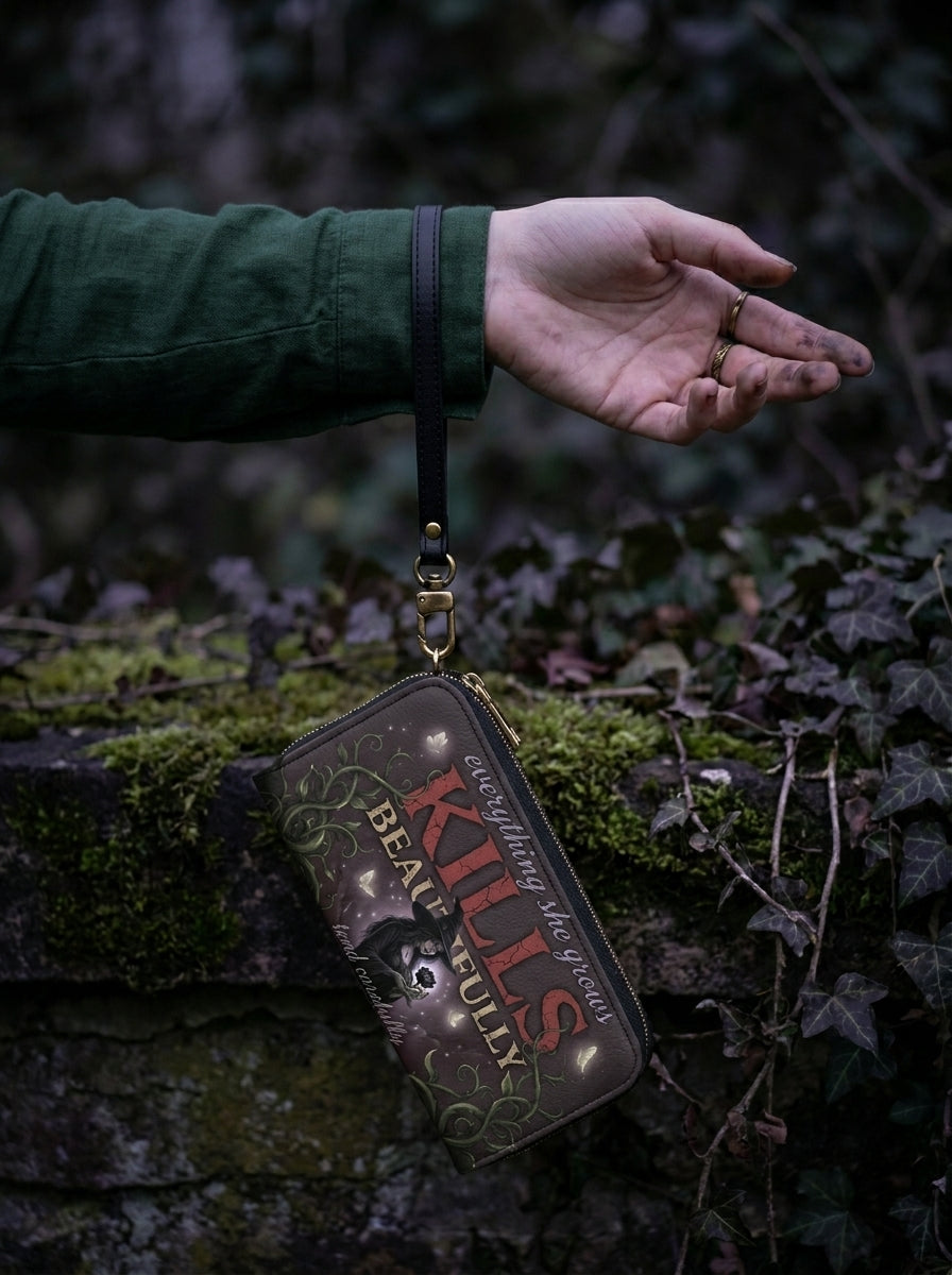 "Kills Beautifully" Witch Garden Long Wallet
