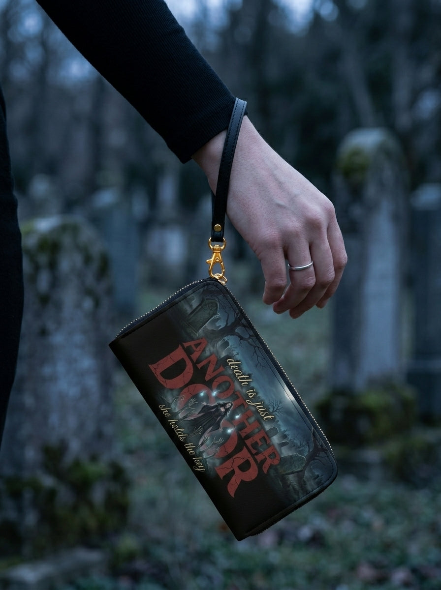 "Death Is Just Another Door" Necromancer Long Wallet